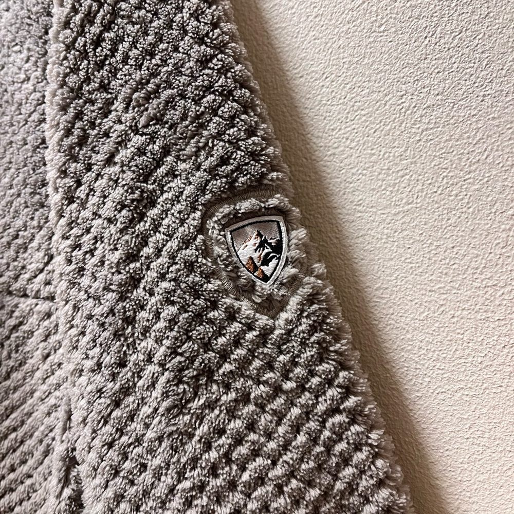 Kuhl Technical Textured Fleece Full-Zip Mock Neck Casual Jacket, Women’s L, Gray - Picture 4 of 7